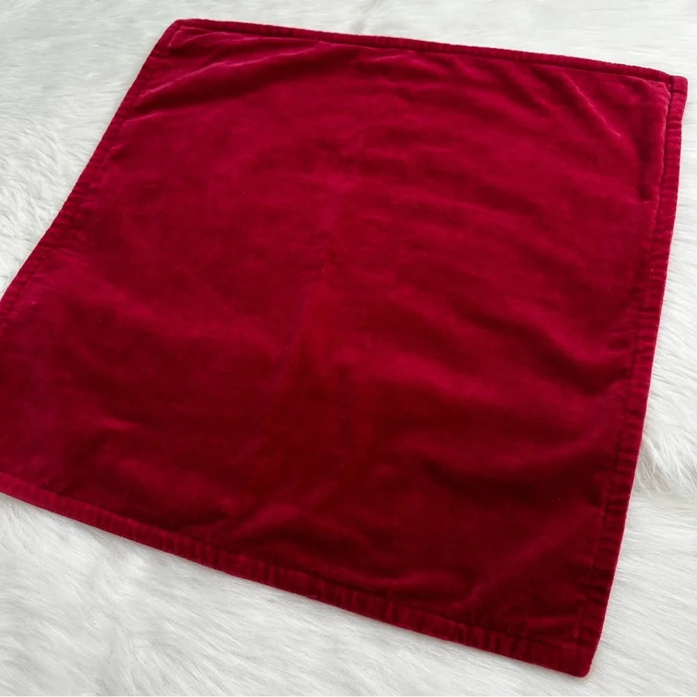 Pottery Barn Red Velvet Sham